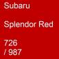 Preview: Subaru, Splendor Red, 726 / 987.